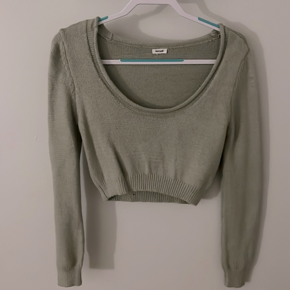 Garage crop top sweater